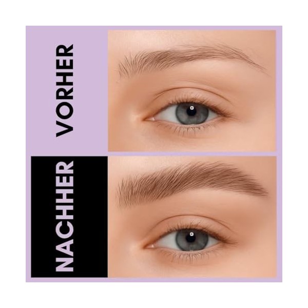 2CHILL Crayon à Sourcils Incurvé à 30 °, 2 en 1 Eyebrow Pen, Imperméables Avec 2 Conseils, Cosmétique Microbladants Vifs pour...