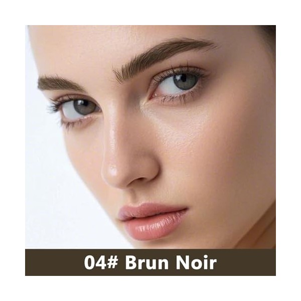 Erinde Crayon Sourcils Microblading 2 en 1, Crayon Sourcils Waterproof, Pointe Multi-Ramifications et Pointe Précise, Maquill