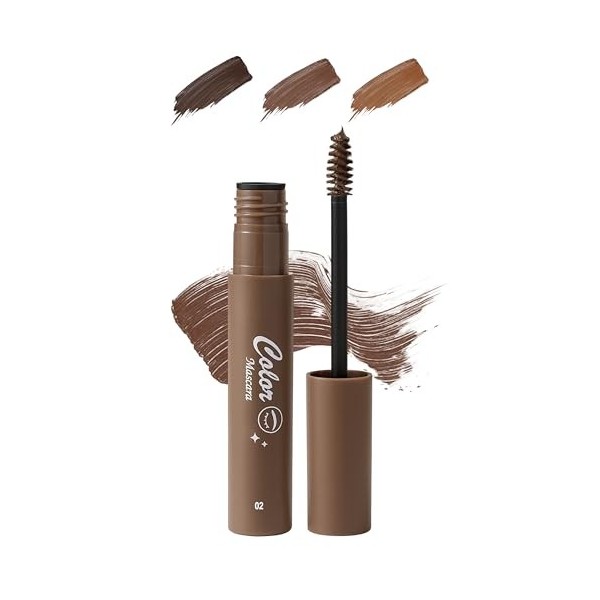 Erinde Mascara à Sourcils et Eyebrow Gel,Gel Haute Pigmentation,Résultat Précis et Naturel,Application Facile,Longue Tenue,Ré