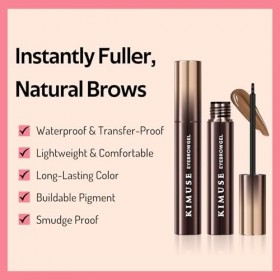 KIMUSE Eyebrow Gel, Teinture pour Sourcils Longue Tenue, Gel pour Sourcils Imperméable, Anti-Transfert, Résistant aux Taches,...