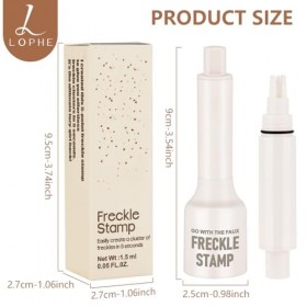 LOPHE Stylo à Taches de Rousseur - Points Naturels Réglables, Tenue Imperméable 12H, Formule Douce - Pour Tous Styles Quotid ...