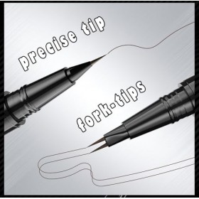 5 couleurs stylo sourcils, duo sourcils micro-remplissage fourche-pointes et pointe précise, maquillage naturel sourcils ense