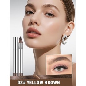 Erinde Braun Microblading Crayon à sourcils, durable, imperméable et résistant à labrasion, sourcils naturels et définis, av