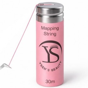 YSEN’S Fil de Mapping Sourcils Pré-Imprégné 30 m – Pour Coloration & Teinture des Sourcils, Microblading & PMU – Brow Mapping...