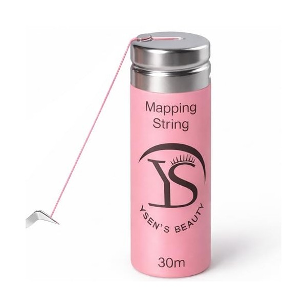 YSEN’S Fil de Mapping Sourcils Pré-Imprégné 30 m – Pour Coloration & Teinture des Sourcils, Microblading & PMU – Brow Mapping...