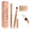 Stick à Faux Taches de Rousseur, Effet Naturel, Waterproof et Tenue Longue, Application Facile 01 Châtain clair Maquillage d...