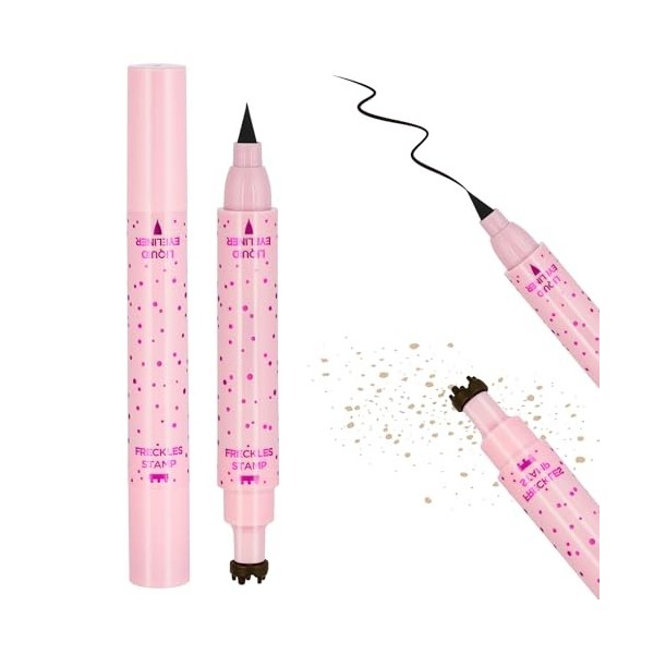 LOPHE Stylo à Taches de Rousseur Double Fonction Clair, Taches Naturelles Imperméables, Application Facile, 2.2 ml