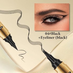 2 En 1 Crayon à sourcils liquide, 3D Tatouage Crayon à Sourcils Crayon Imperméable & Longue Durée Sourcil pour le Maquillage ...