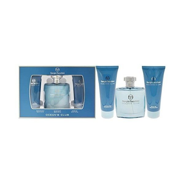 Sergio Tacchini Ocean Club Coffret cadeau Eau de toilette 100 ml Gel douche 100 ml Baume après-rasage 100 ml