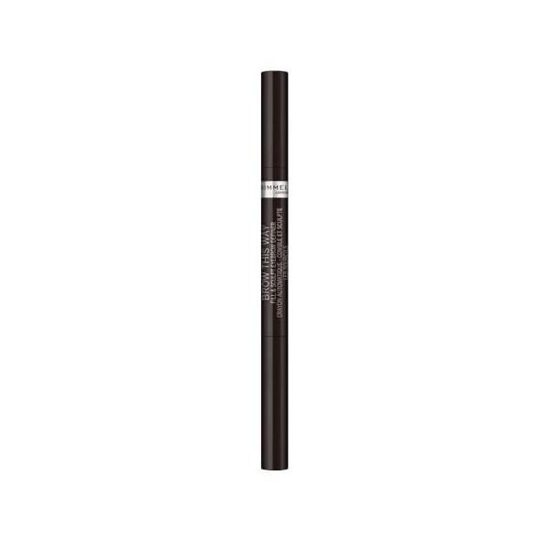 Rimmel Brow this Way Fill & Sculpt Pinceau à sourcils Noir doux 04 Maquillage des sourcils