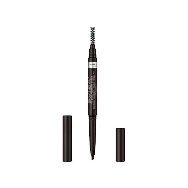 Rimmel Brow this Way Fill & Sculpt Pinceau à sourcils Noir doux 04 Maquillage des sourcils