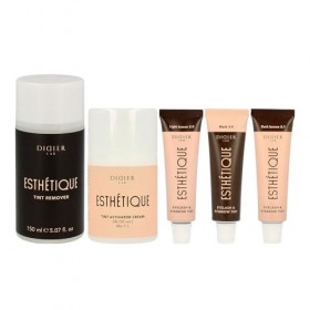 DIDIER LAB Esthétique Kit Teinture Sourcils et Cils avec Crème Oxydante 3% et Dissolvant - Brun Clair – Brun Foncé – Noir - K