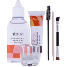 Hi Brow Professional Kit de Teinture - Set Complet pour Teinture des Sourcils - Teinture 15ml, Développeur de Teinture 50ml, 