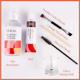 Hi Brow Professional Kit de Teinture - Set Complet pour Teinture des Sourcils - Teinture 15ml, Développeur de Teinture 50ml, ...