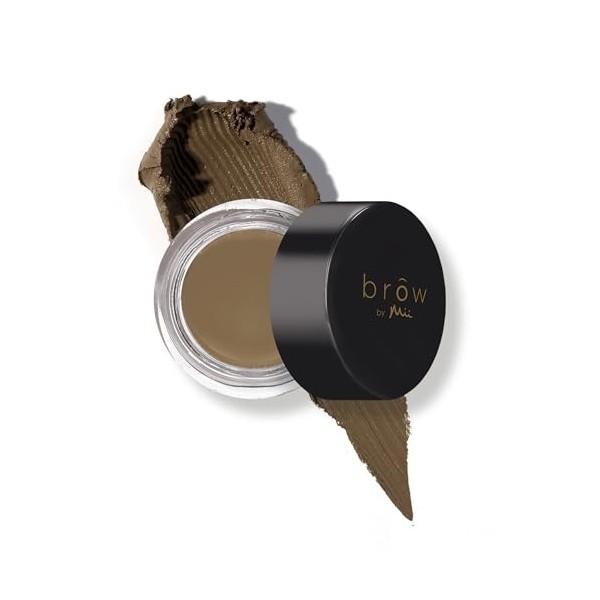 Mii Cosmetics - Brow By Mii Designer Brow Duo - Brow Master Brush & Eyebrow Pomade - Medium Maquillage des sourcils