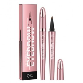Crayon à sourcils, Stylo à sourcils liquide, Stylo à sourcils imperméable avec pointe micro-fourchette, Stylo à croquis fin l