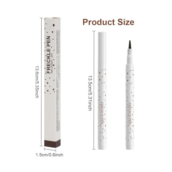 Stylo Tache de Rousseur, Freckles Pen Fausses Taches de Rousseu Longue Durée Dot Spot Pen Stylo à Point Imperméable Maquillag