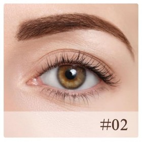 Apooliy Crayon et gel à sourcils 2 en 1, gel à sourcils résistant à leau, crayon à sourcils longue durée, applicateur de maq