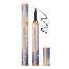 Onlyoily Eyeliner Pencil Stylo Liquide Eyeliner Precision Séchage Rapide, Noir métallique Flash Eyeliner