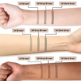 Apooliy Crayon à sourcils waterproof Stylo à sourcils liquide pour microblading,Gel pour sourcils Micro 4 Point,Longue durée,