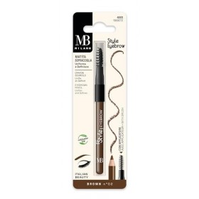 MB Milano - Crayon Sourcils - Double Embout Crayon + Brosse - BROWN - Définit les Sourcils - Made in Italy Maquillage des sou...