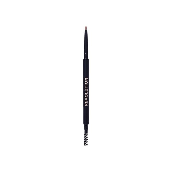 Revolution Precise Brow Pencil, Crayon Sourcils Double Embout avec Brosse pour Sourcils Nets et Précis, Auburn, 0,5 g