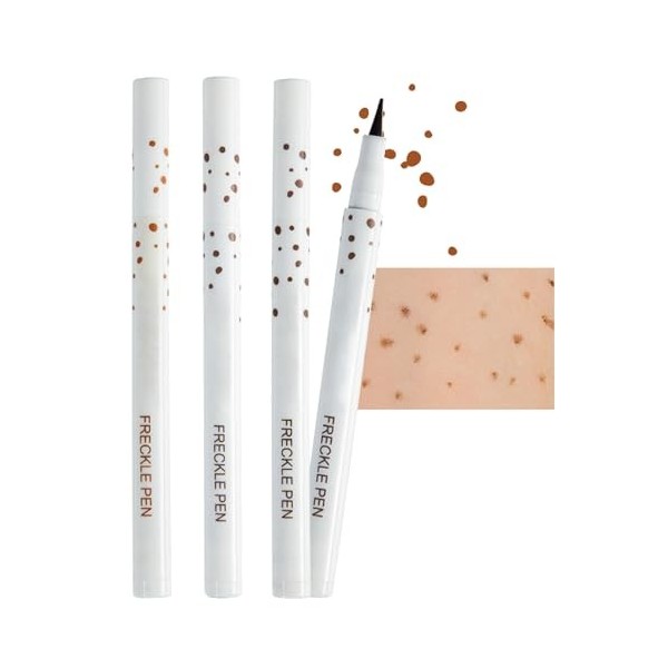 Lot de 4 feutres anti-taches de rousseur - Étanche - Pour maquillage naturel - Facile à utiliser et longue durée - Idéal pour