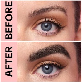 Boobeen Crayon à sourcils liquide, Stylo à sourcils waterproof longue durée avec 4 pointes, Crayon à sourcils microblading po