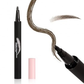 Boobeen Crayon à sourcils imperméable, crayon à sourcils pour microblading, crayon à sourcils liquide, longue durée, épais et
