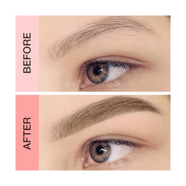 Boobeen Crayon à sourcils imperméable, crayon à sourcils pour microblading, crayon à sourcils liquide, longue durée, épais et