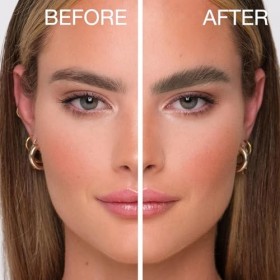 Boobeen Crayon à sourcils avec miroir, crayon à sourcils liquide imperméable, pointe à 4 fourches pour des sourcils naturels 