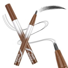 Boobeen Crayon à Sourcils Liquide Résistant à lEau, Crayon Microblading avec Brosse Angulaire, Séchage Rapide, Longue Tenue,