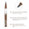 Boobeen Crayon à Sourcils Liquide Résistant à lEau, Crayon Microblading avec Brosse Angulaire, Séchage Rapide, Longue Tenue,