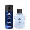 Adidas, Set cadeau UEFA Champions League Victory Edition : Parfum homme 100 ml et déodorant Spray 150 ml