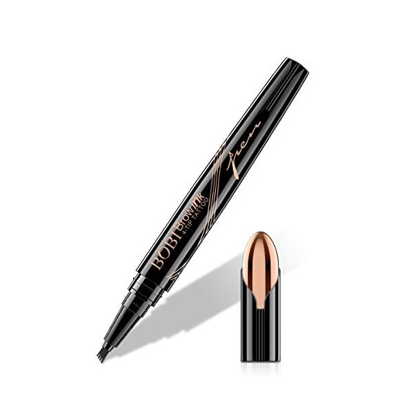 Rose Roll Crayon à sourcils étanche - Crayon à sourcils liquide - Couleur naturelle pour un look complet et naturel et un rés