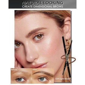 3pcs Crayon Sourcil Kit, Brun Clair Stylo 3d Crayon Sourcil Waterproof Longue Durée, Brow Lift Kit Sourcils, Sans Transfert E