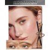 3pcs Crayon Sourcil Kit, Brun Clair Stylo 3d Crayon Sourcil Waterproof Longue Durée, Brow Lift Kit Sourcils, Sans Transfert E