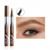 Crayon à sourcils liquide multi-fourches et pinceau biseauté Brow-Fection – Waterproof et longue tenue pour des sourcils four