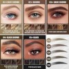 Crayon à Sourcils Microblading, Crayon Sourcil 2 en 1 et Gel à Sourcils Teintée, Stylo à Sourcils Double Embout Waterproof, M