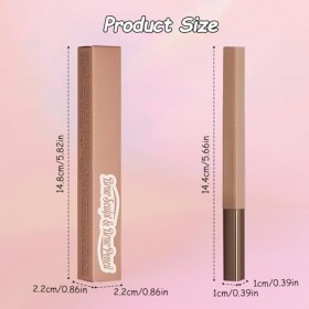 MOTIBACK Crayon à sourcils professionnel Micro Brow - Double face - Avec stylo mécanique pour dessiner, façonner et définir d...