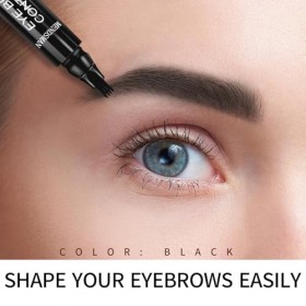 Stylo à sourcils liquide – Stylo à sourcils professionnel à micro-lame – Stylo à sourcils magique et précis étanche à 4 point