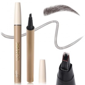UCANBE Crayon Sourcil Microblading, Crayon Sourcils Waterproof avec Brosse Angulaire, Brosse Douce, Sourcils Maquillage Natur...