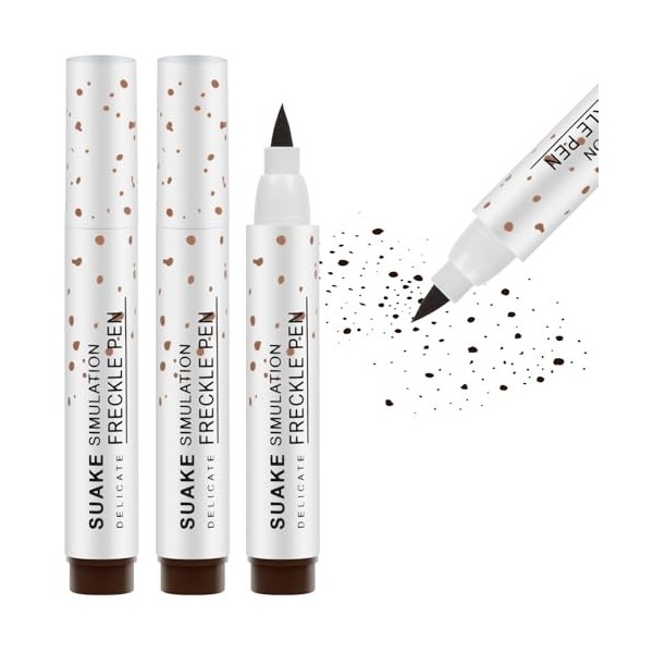 LOPHE 2 Pcs Stylo De Tache De Rousseur,Stylo de tache de rousseur semi permanent,Outil De Maquillage De Taches De Rousseur,du