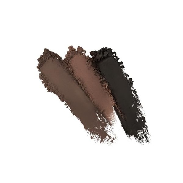 Boobeen 3 Couleurs Sourcil Powder Kit - Conseil de Maquillage Avec Brosse Biseautée pour un Look Parfait 3D