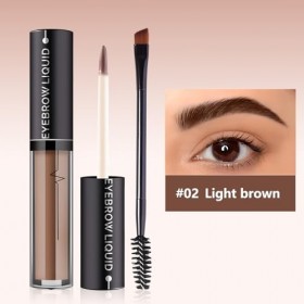 MOTIBACK Crème colorante pour sourcils avec brosse en spirale, encre imperméable et résistante à lessuyage 24 h, marron natu