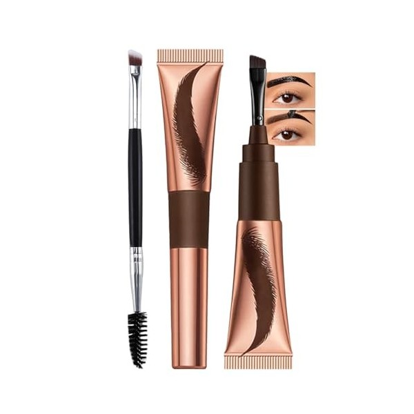 Erinde Teinture pour sourcils - Tattoo Brow Gel Tint, Peel Off Eyebrow, imperméable et résistant à la décoloration, hautement