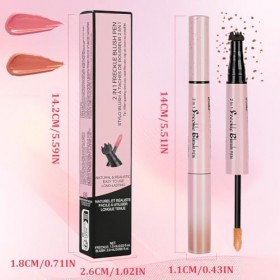 LOPHE Stylo 2-en-1 Tampon à Taches de Rousseur & Blush Liquide, Résistant à l’Eau et Séchage Rapide pour un Effet Naturel Hâl