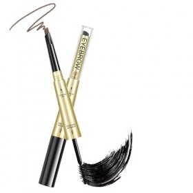 MOTIBACK Crayon à sourcils et mastic 2 en 1, imperméable et résistant à la transpiration, pour une tenue 24 h, végétalien et 