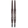 Essence - Crayon Sourcils Wow What a Brow Pen Waterproof - 04 Black-Brown Lot de 2 