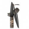 Teinture Sourcil, Gris Noir Gel Sourcils Longue Tenue Anti-Transfert, Crayon Pommade Sourcil Waterproof Highly Pigmented, Eff
